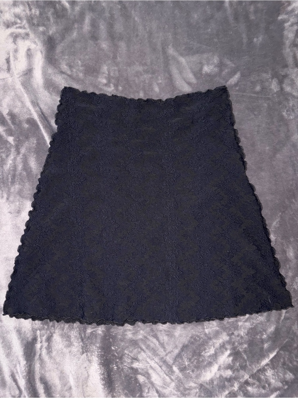 Haystacks Jacquard knit black midi skirt
